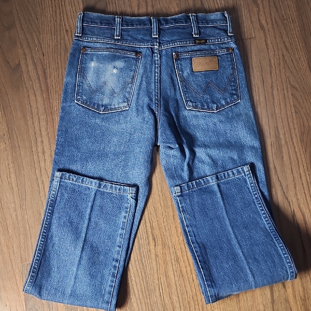 Wrangler Men's Light Blue Straight Jeans - Picture 4 of 6